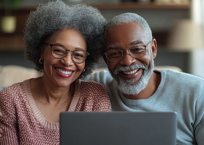 thumbnail of happy retired couple