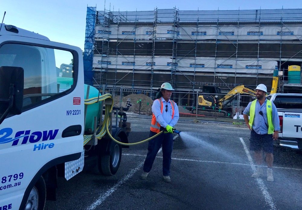 Working with Hutchinson Builders | H2flow Hire