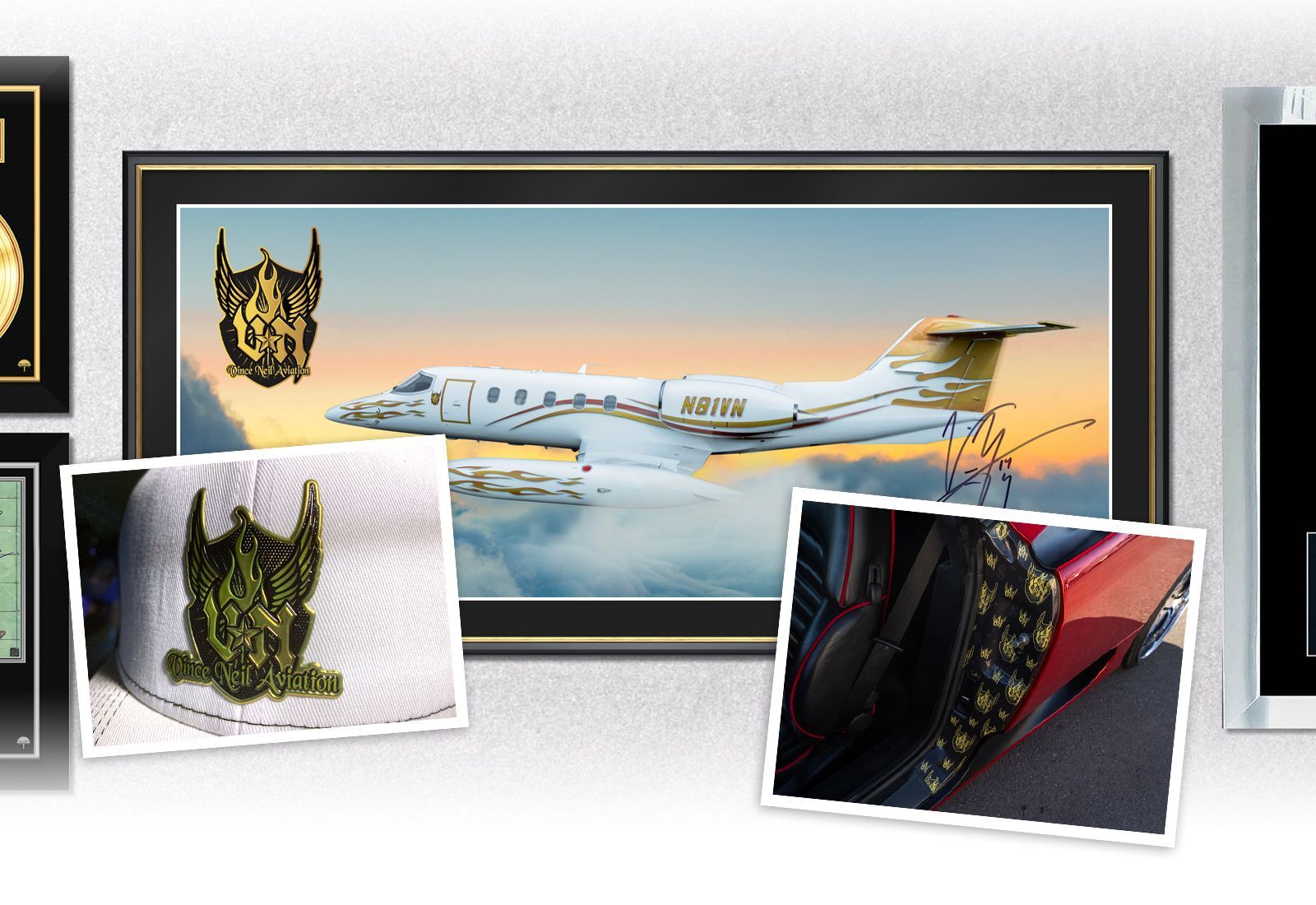 Vince Neil Aviation Branding Design by D2 Design Lab