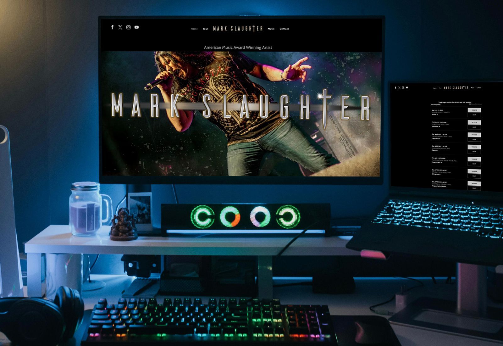 Mark Slaughter Website Design by D2 Design Lab 