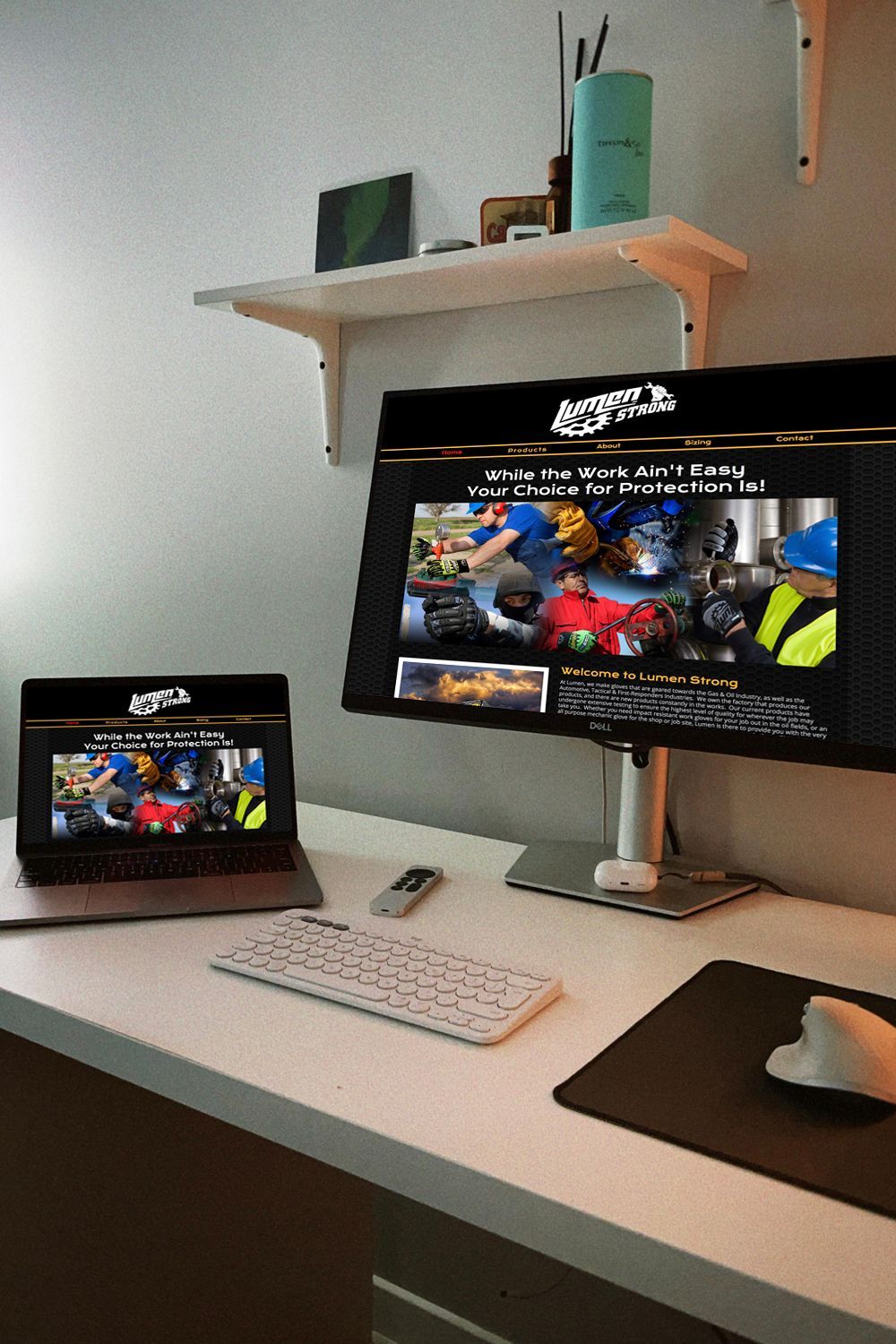 Lumen (Gloves) Website Design