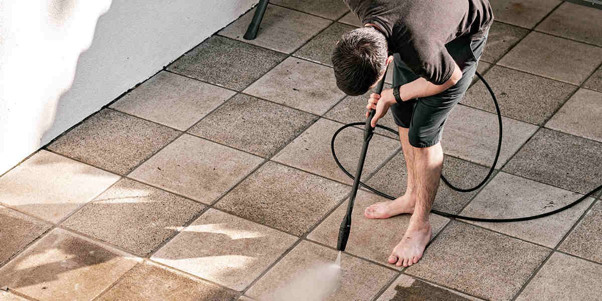 can you pressure wash indoor tile