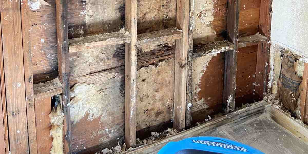 Water damage before repair in Tucson