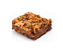 Bitter Choc Coconut Crunch Slice