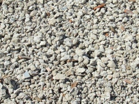 Building site rubble