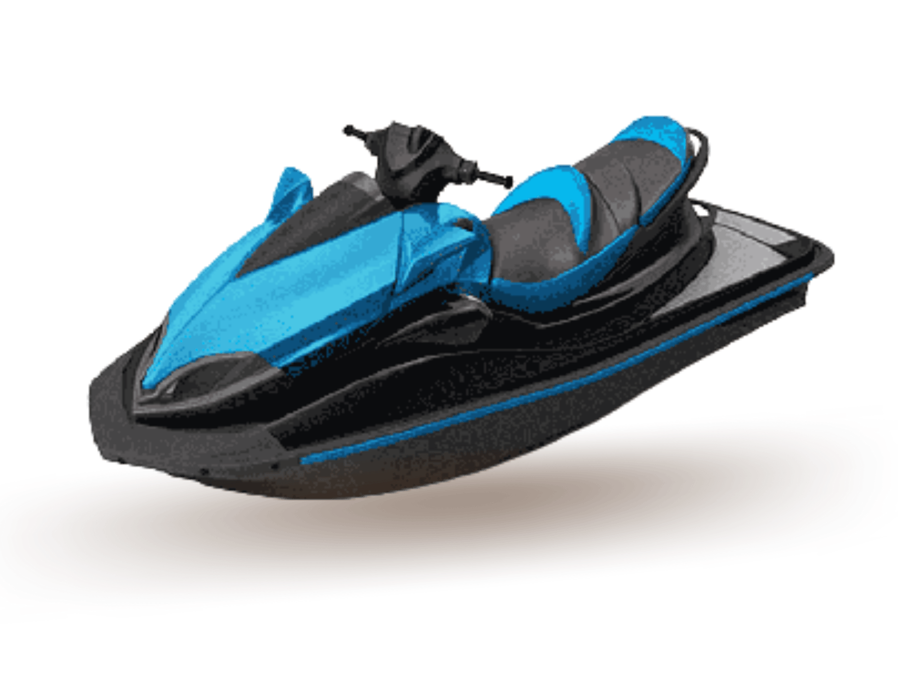 Blue jet ski