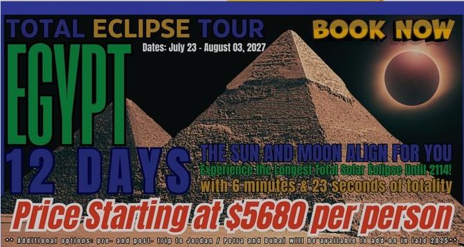 Egypt Solar Eclipse Tour 2027