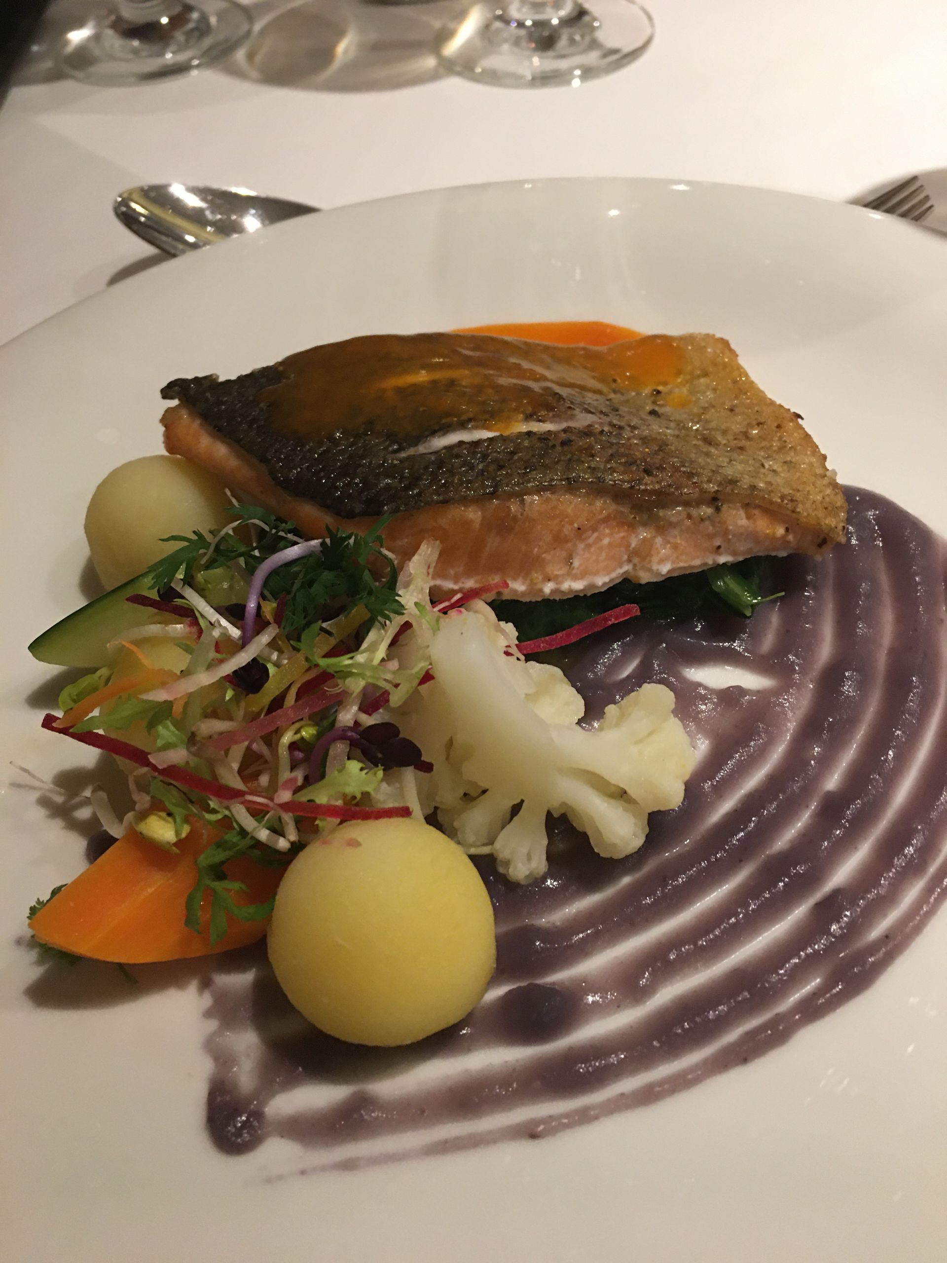 Fish dinner on AmaWaterways