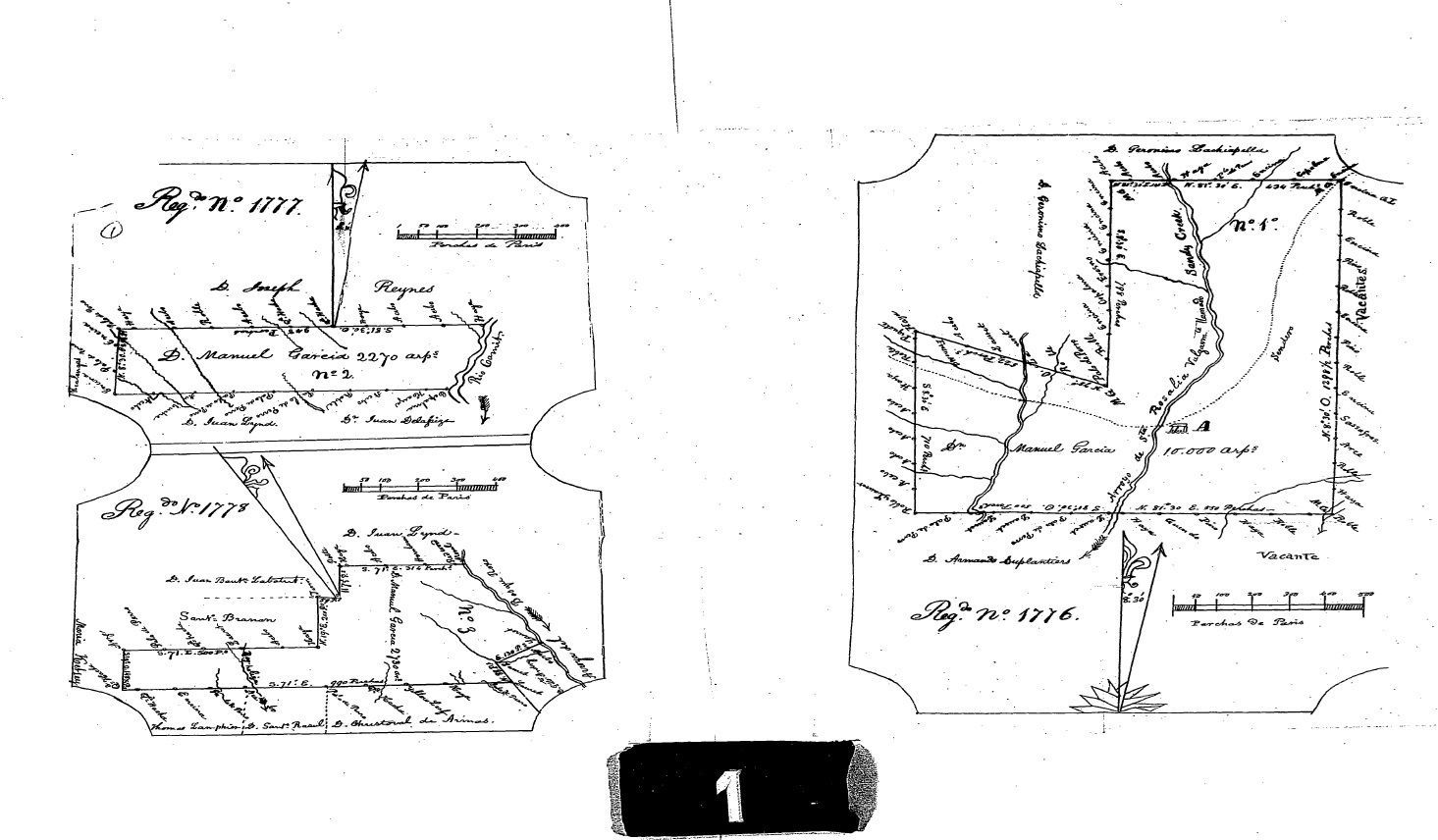 Garcia Survey Map Feliciana Parish