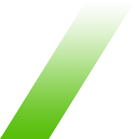 A green diagonal line with a white gradient on a white background.