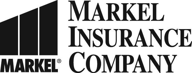 A black and white logo for the markel insurance company