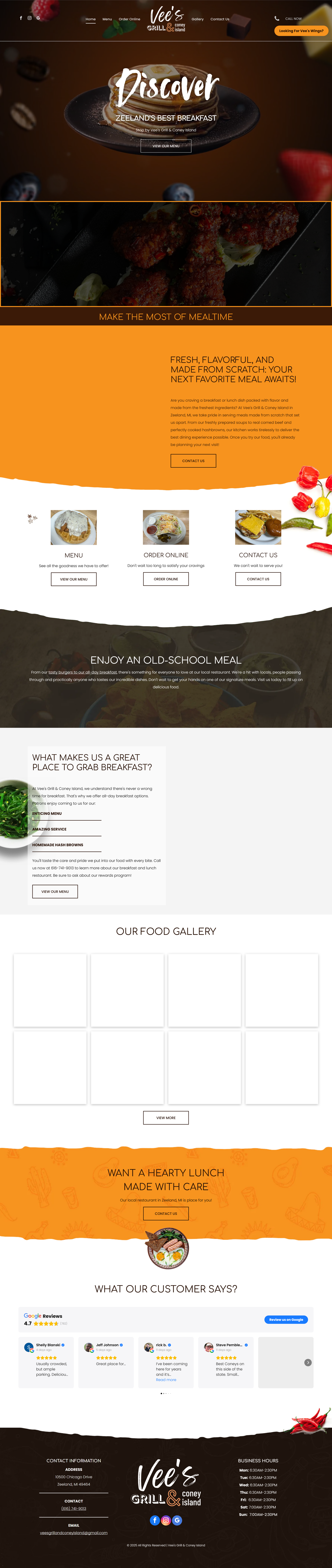 A screenshot of a website with a lot of pictures on it.