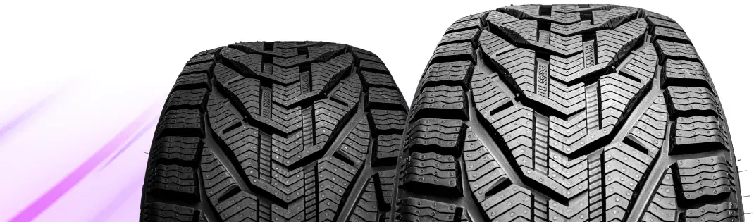 Rim of tires with abstract purple background | Four Seasons Tire & Auto Service