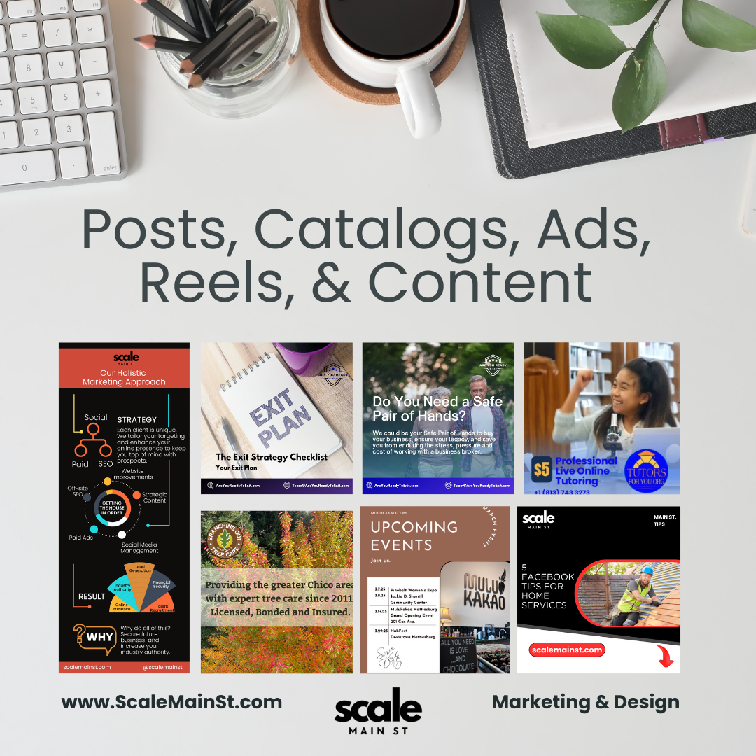 social media portfolio scale main st marketing