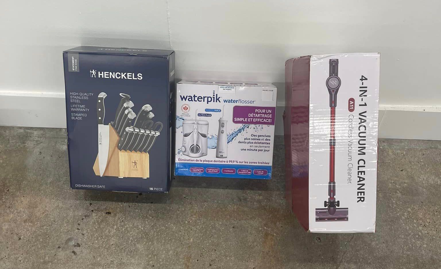 Stainless Knife Set, Water Flosser and Vacuum Cleaner — Mobile, AL — Dealz-R-Us