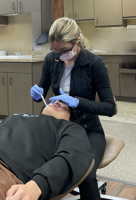 Person Showing How to Properly Brush Your Teeth — Caldwell, ID — Webster Orthodontics