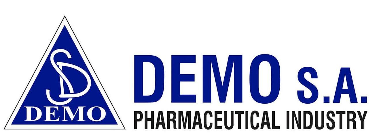 A logo for demo s.a. pharmaceutical industry