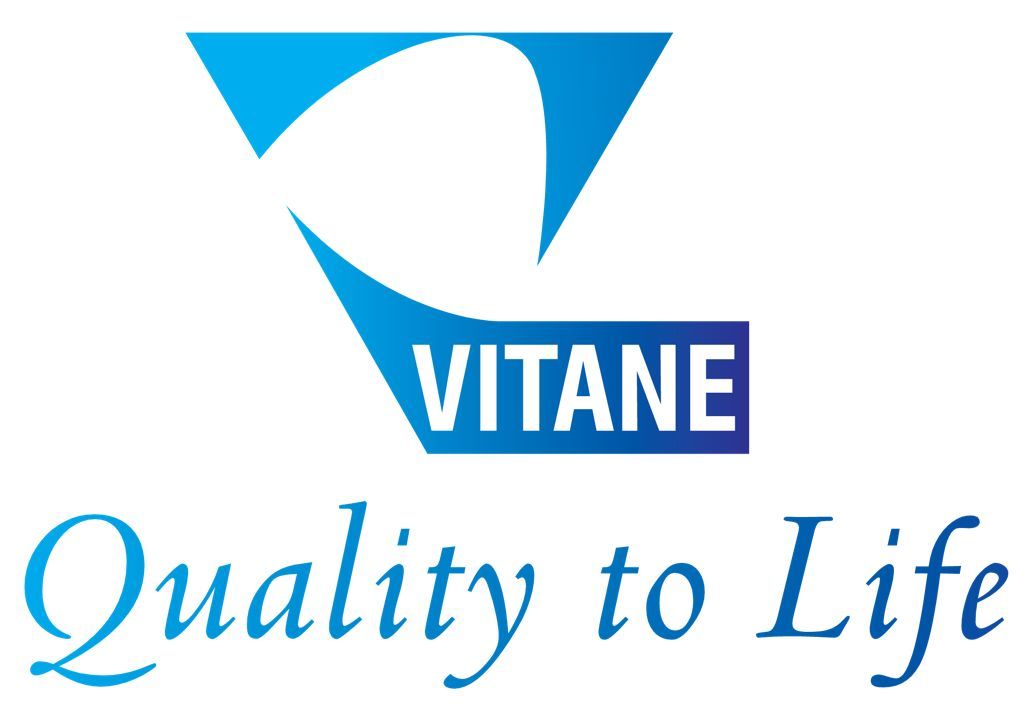 A vitane quality to life logo on a white background