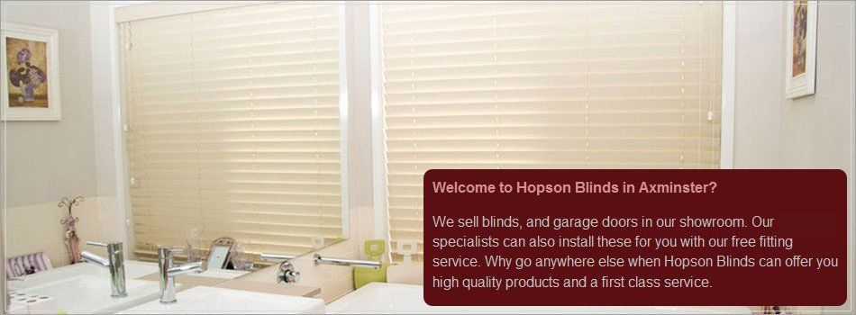 For Venetian blinds in Axminster call Hopson Blinds