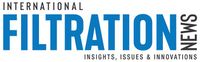 Logo for International Filtration News, blue text on white, with tagline 