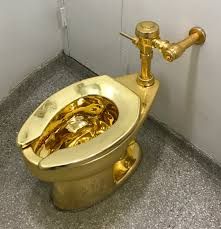 gold toilet