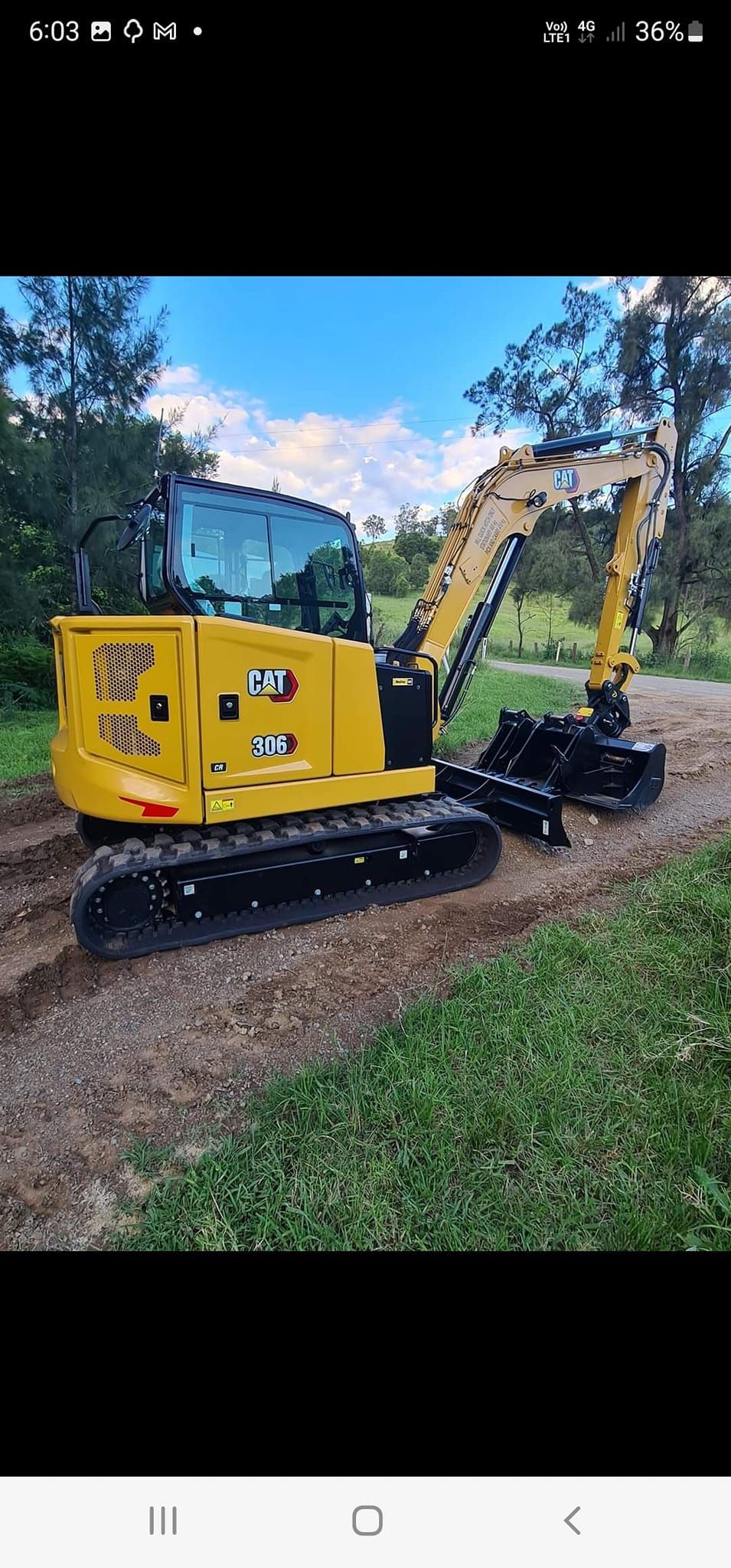 Land Clearing With Yellow Machine Equipment — CHT Excavation and Hire In Wherrol Flat NSW