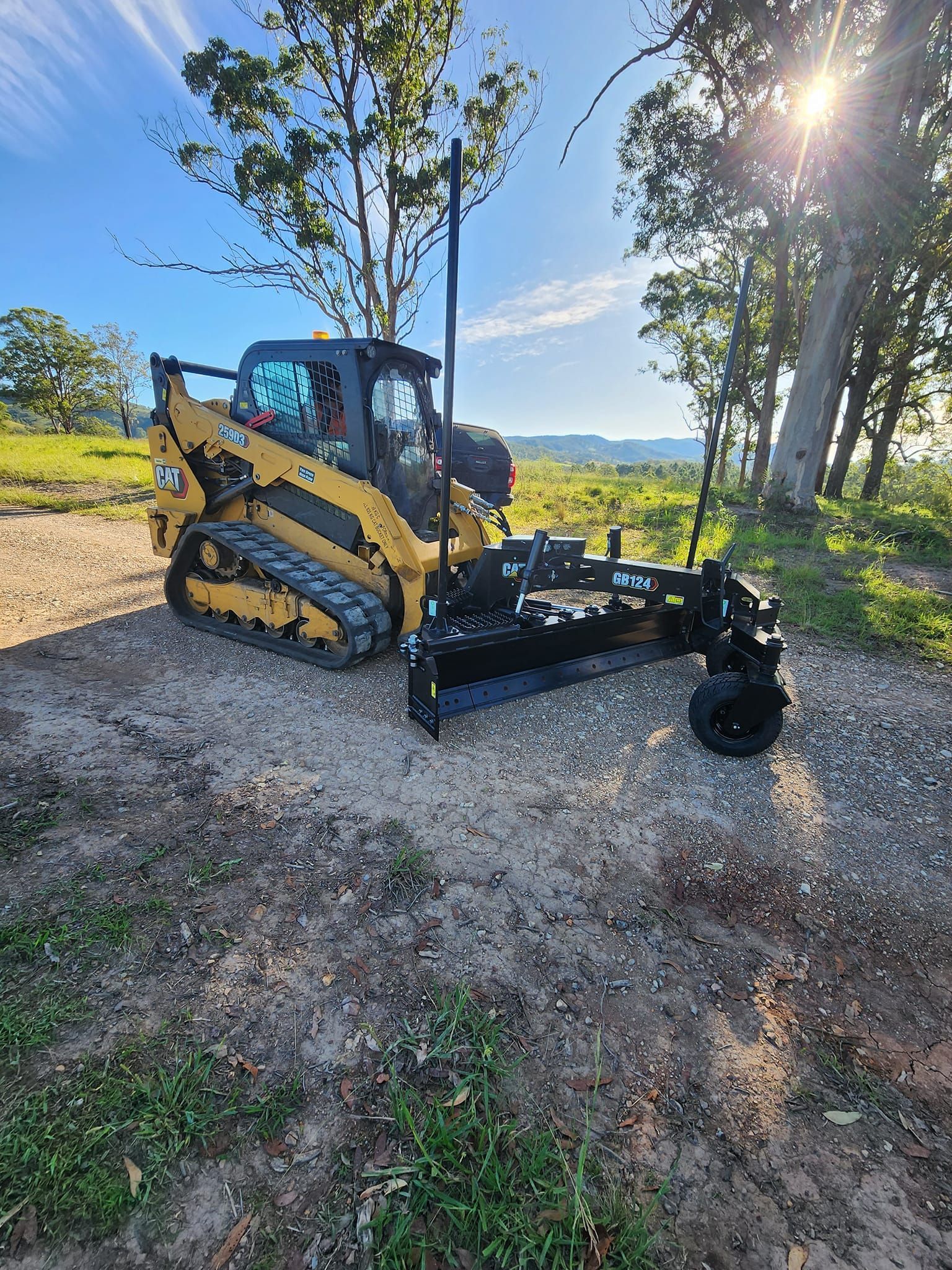 Laser Level With Red Beams — CHT Excavation and Hire In Wherrol Flat NSW
