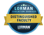 Lorman Distinguished Faculty badge