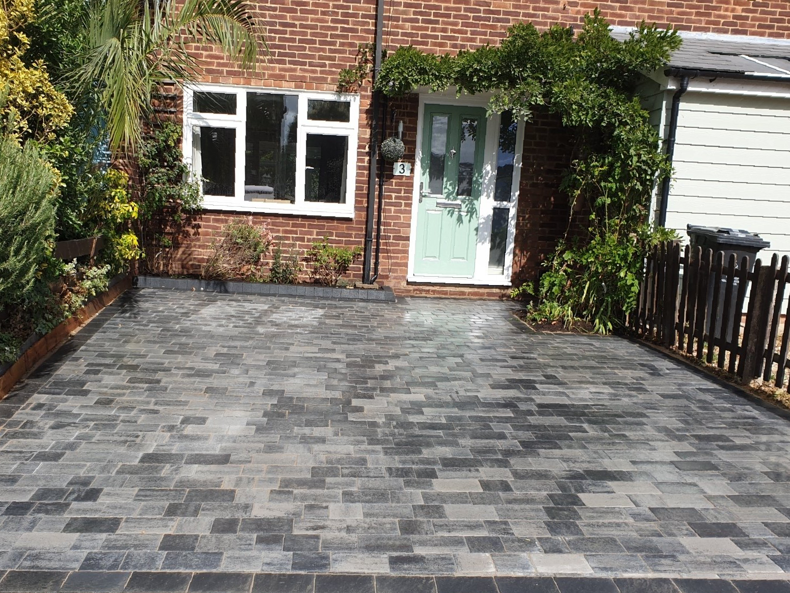 Block paved driveway