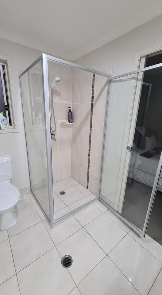 A Bathroom with Shower Screen — Quality Custom Screens in Caloundra, QLD