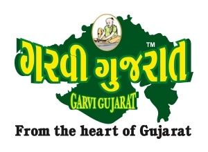 A logo for garvi gujarat from the heart of gujarat