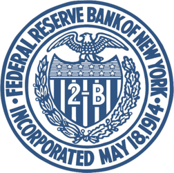 The logo for the federal reserve bank of new york