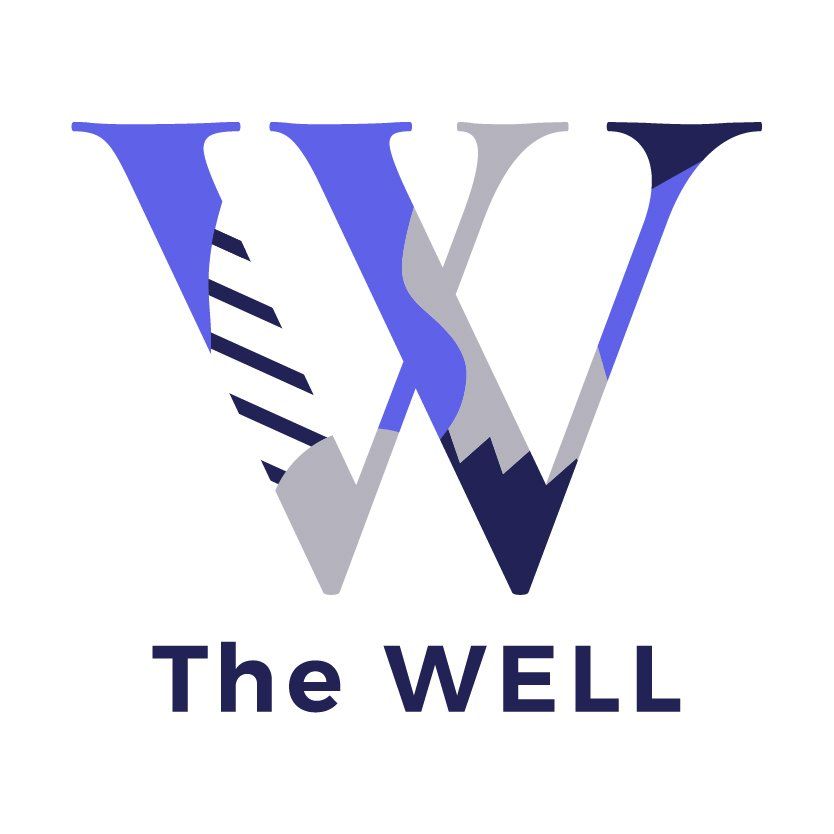 The logo for the well is a tie with mountains in the background.