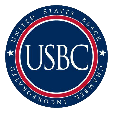 The logo for the united states black chamber of commerce