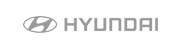 Um logotipo preto e branco da Hyundai em um fundo branco.