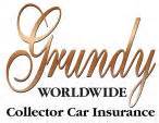 A logo for grumpy worldwide collector car insurance.