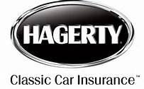 A hagerty classic car insurance logo on a white background.