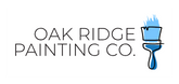 The logo for oak ridge painting co. shows a brush and a bucket of paint.