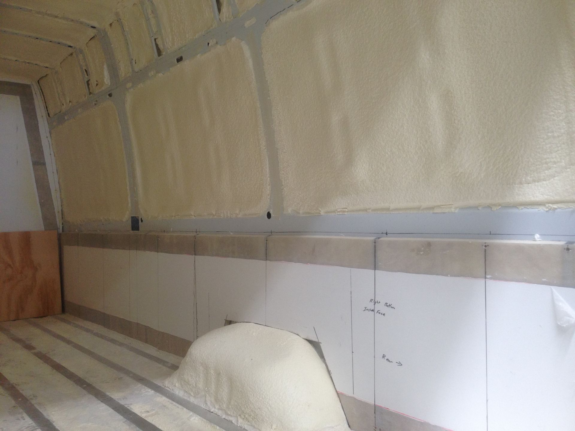 A Worker Spraying a Polyurethane Foam Insulation Perspective View | Pakenham, Vic | Advanced Foam & Coatings Pty Ltd