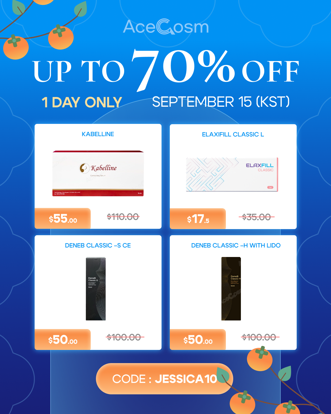ACECOSM.COM sale