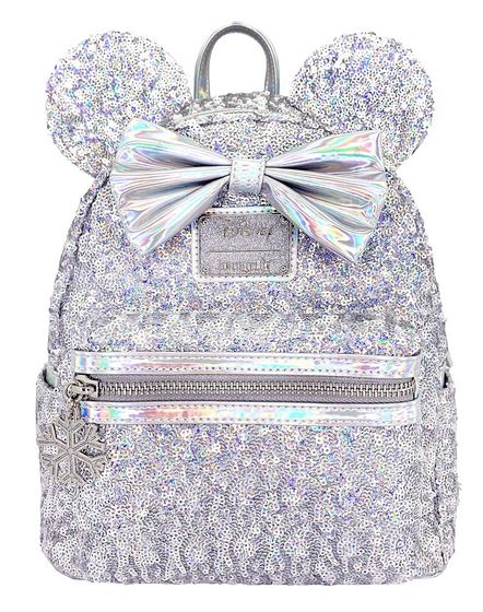 Holographic Sequinned Minnie Mouse Backpack
