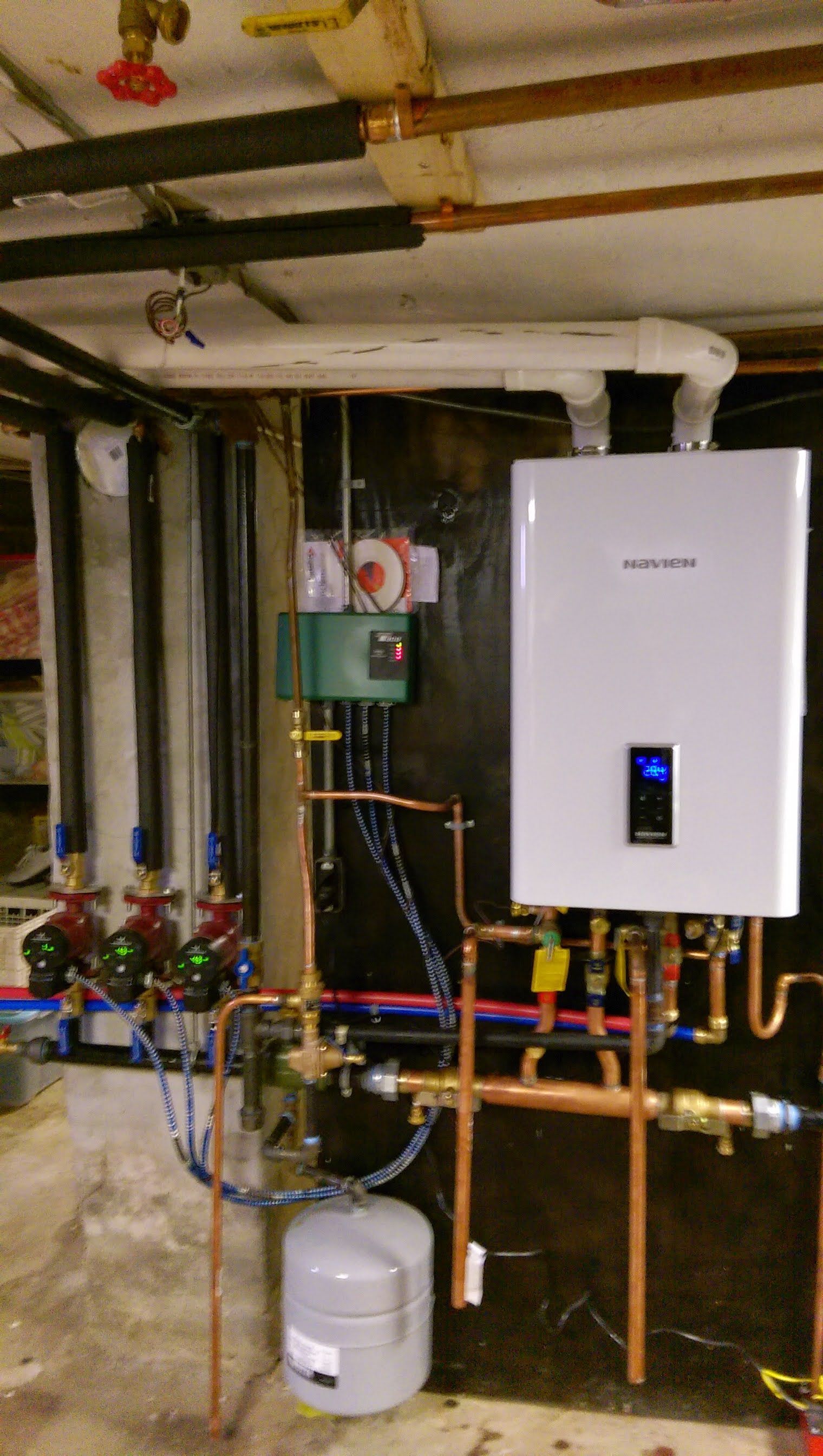 gas water heater manufactured by Navien