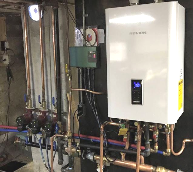 complete heating system installation gas high efficiency boiler