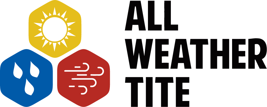 Logo with weather icons: sun, rain, wind; text 