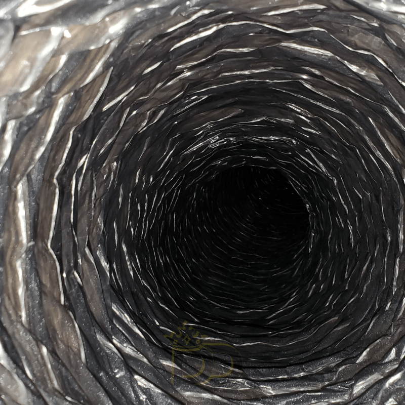 AFTER: A clean air duct showing the duct condition following cleaning