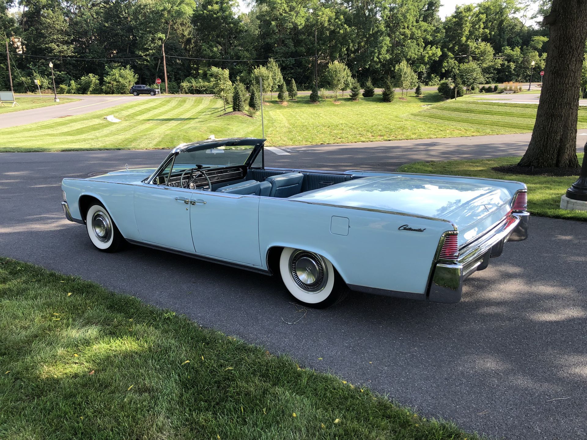 1960s Blue Lincoln Car
