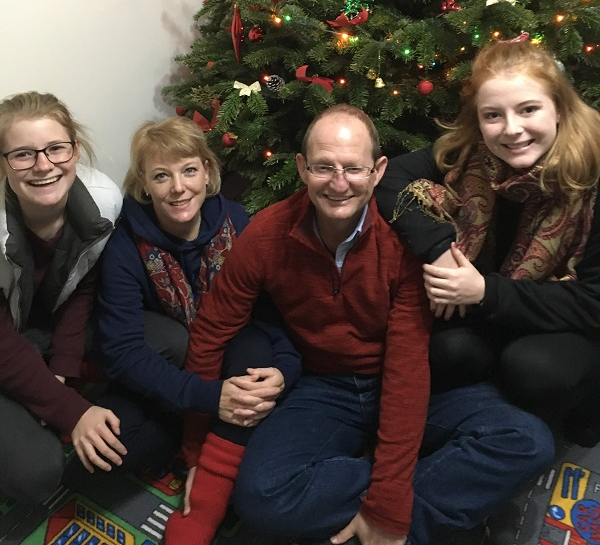 A much-younger Abigail with her family