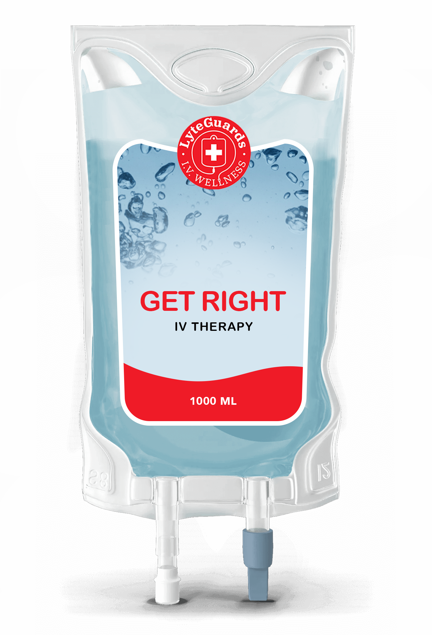 A bag that says get right on it