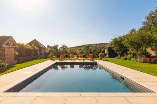 View of a luxury swimming pool