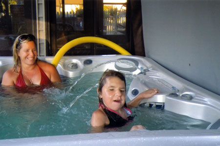 Enjoying the Warm Water — Burnsville, MN — Valley Pools & Spas